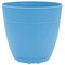 Bloem Dayton Planter With Saucer: 12" - Ocean Blue - 100% Recycled Plastic Pot, Removable Saucer, Elevated Feet, For Indoor and Outdoor Use, Gardening, 3 Gallon Capacity